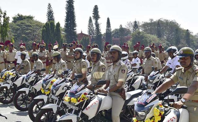 The Karnataka government has added 911 motorcycles to the Bengaluru City Police fleet in a bid to improve patrolling and keep a tab on criminal activities around the state capital. The state government presented the bikes to the police officials earlier this week.