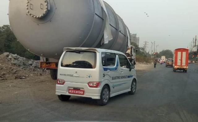 Maruti Suzuki India is currently testing its electric cars in India, and we have now come across spy photos of one of these test mules. The electric car is based on the new-gen Wagon R, which was unveiled early this year.