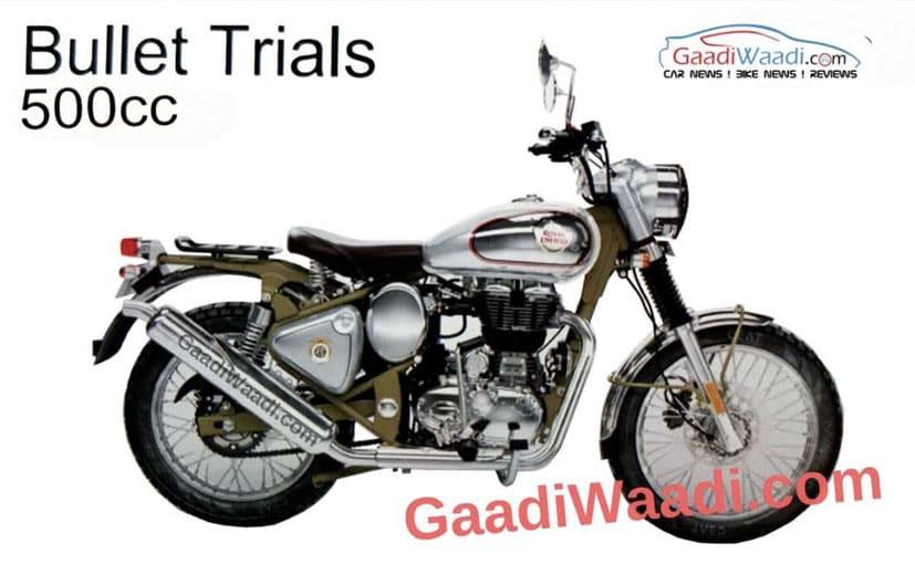 Royal Enfield Bullet 350 And 500 Trials Scrambler Images Leaked