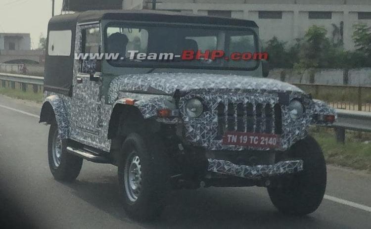 Next-Gen Mahindra Thar Spotted Testing In India