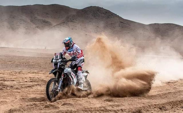 Stage 5 of the 2019 Dakar Rally has turned out to be one of the toughest yet with multiple crashes in the second leg of the marathon run. In a big disappointment, Hero MotoSports rider CS Santosh had a nasty crash in Stage 5 and has exited from the Dakar Rally.