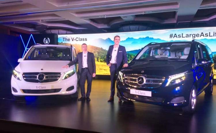 The new 2019 Mercedes-Benz V-Class MPV has been officially launched in India today, priced at Rs. 68.40 lakh for the expression line variant and Rs. 81.90 lakh for the top-end exclusive line variant, all prices ex-showroom, India. While the MPV segment might not be all new for the Stuttgart-based carmaker in India, this is nonetheless a bold step for the company. The new V-Class is the first model to be launched by Mercedes-Benz India in 2019 and marks the company's re-entry into a segment which is not really popular among luxury carmakers in India. The new Mercedes-Benz V-Class will be sold here as a completely built unit (CBU) and will be imported from Spain.