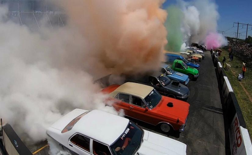126 Car Burnout Sets New Guinness World Record In Australia