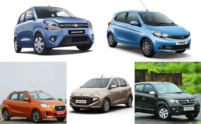 2019 Maruti Suzuki Wagon R vs Hyundai Santro vs Tata Tiago vs Datsun GO vs Renault Kwid - Price Comp