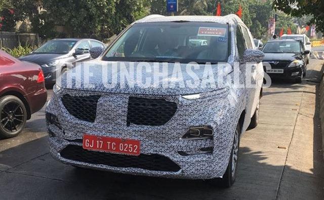 The new spy photos of the upcoming MG Hector reveal a fully-camouflaged prototype unit, however, this time around we get to see the production headlamps of the new MG Hector.