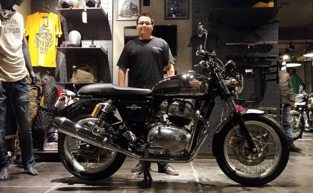The first Royal Enfield Interceptor 650 Chrome has been delivered to a customer in Bangalore, while a customer in Delhi gets the second one.
