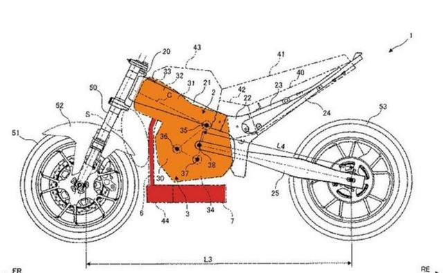 New patent images filed by Suzuki show an unconventional engine layout with the motor placed upside down, possibly to improve mass centralisation, to aid in better handling and stability.