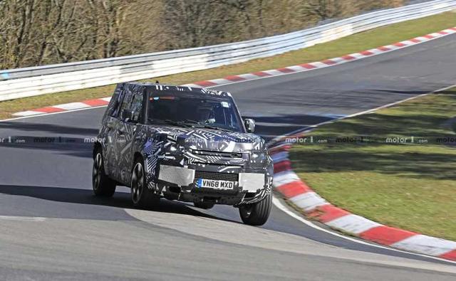 The upcoming new-generation 2020 Land Rover Defender SUV was recently spotted testing at the Nurburgring race track, in Germany.