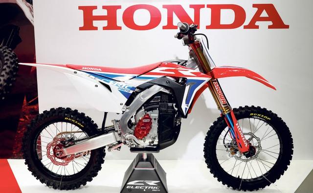 The concept motocross electric bike is the first of its kind from Honda, and is built on a Honda CRF250 chassis with the power unit from Honda's electric partner, Mugen.