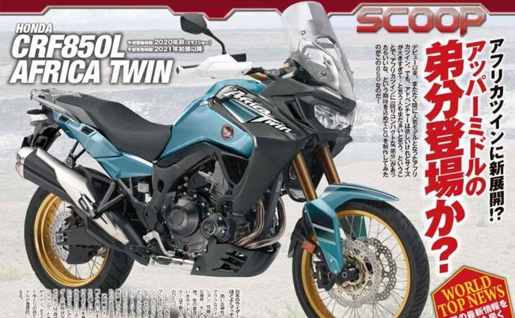 Honda Africa Twin May Be Introduced With A 850 cc Engine
