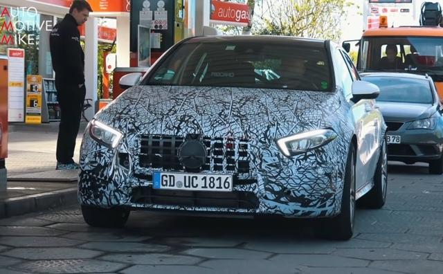 Images of a near-production production prototype of the Mercedes-AMG A45 have surfaced online. The new-gen A-Class hot hatch built by the company's performance arm, AMG, was spotted testing at the Nurburgring circuit.