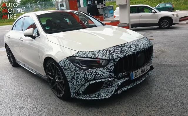 Images of a near-production test mule of the Mercedes-AMG CLA45 have recently surfaced online. The car was caught on the camera while undergoing testing at the Nurburgring circuit.