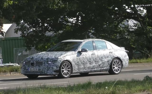 The next-generation 2021 Mercedes-Benz C-Class sedan was recently spotted testing. Currently, in the early stages of development, a total of three prototype models of the new C-Class were caught testing together.