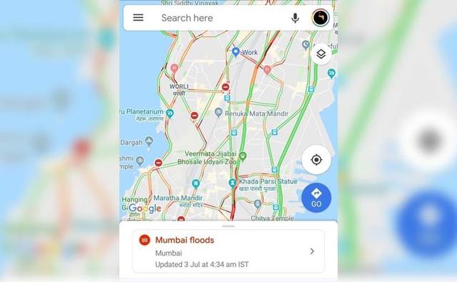 Google Maps Adds Mumbai Floods Feature To Alert Waterlogged Roads & Road Closures
