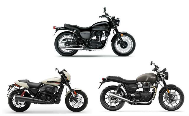 Kawasaki W800 vs Triumph Street Twin vs Harley-Davidson Street Rod: Spec Comparison