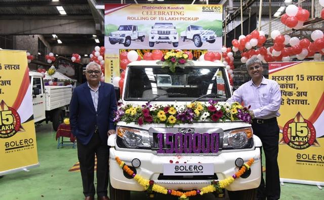 Mahindra Rolls Out 15 Lakh Unit Of The Bolero Pick Up Range