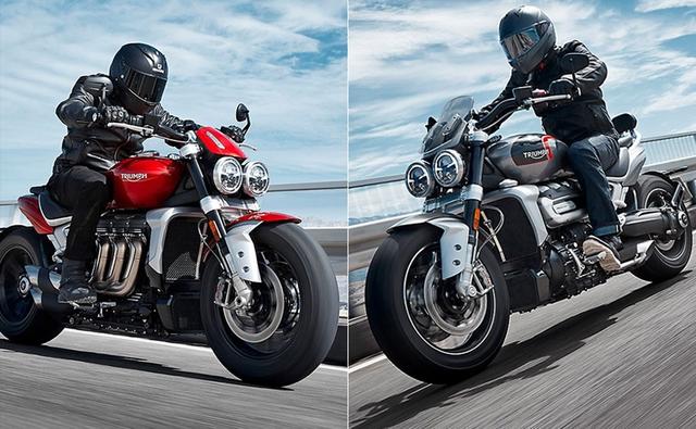 The new Triumph Rocket 3 is available in two variants - a muscular roadster called the Rocket 3 R, and a more touring-oriented, and pillion friendly Rocket 3 GT.