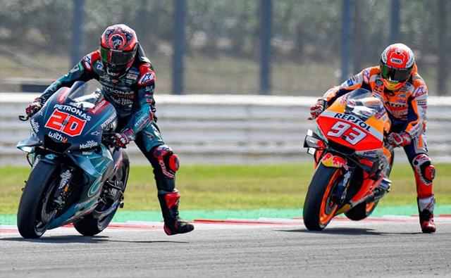 Reigning MotoGP champion Marc Marquez won the 2019 San Marino Grand Prix this weekend, but after a hard-fought, last-lap duel with Fabio Quartararo. The Petronas Yamaha rookie proved to be quite the threat in the closing stages after leading most of the race. Rounding up the podium finishes was factory Yamaha rider Maverick Vinales, who started on the pole and maintained the momentum to finish on the podium. Marquez has now extended his championship lead by 93 points with the victory at San Marino.