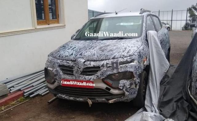Images of the upcoming Renault Kwid facelift have yet again surfaced online, and this time around it looks like we have spotted the Climber edition of the car.