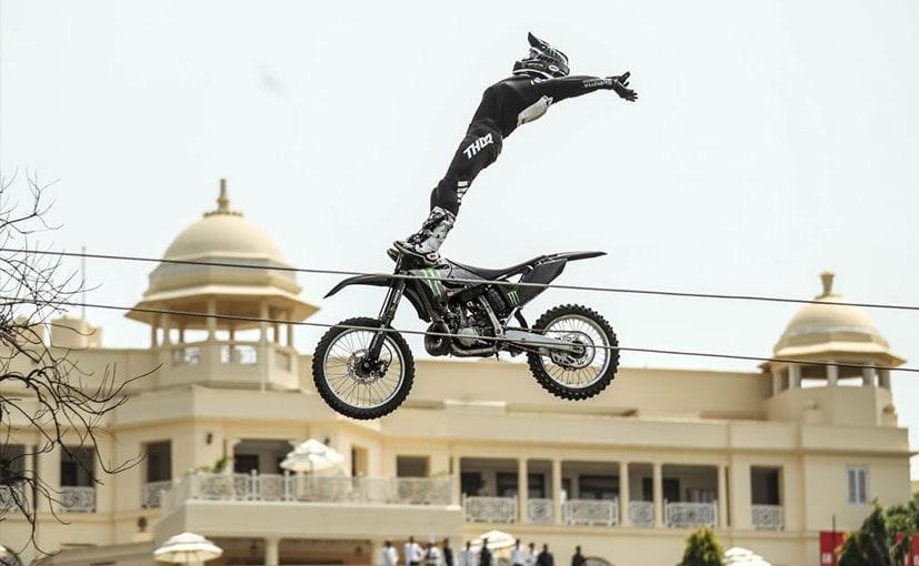 Australian FMX Athlete Jackson Strong Performs High Octane Stunts In Udaipur