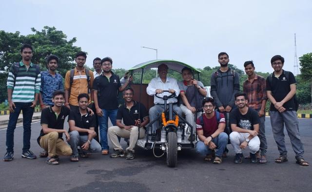 In a bid to reduce vehicular pollution, a team of 50 students from IIT Kharagpur has developed an electric vehicle.