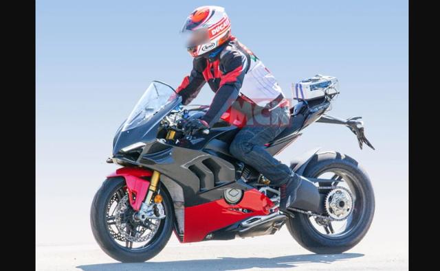 Latest spy shots on the Internet reveal what seems to be a new, special edition Ducati Panigale V4 Superleggera.