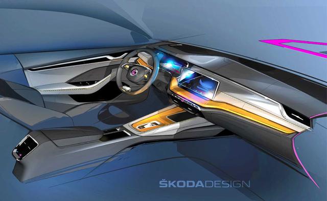 The 2020 Skoda Octavia gets a rearranged dashboard and a two-spoke steering wheel. The two design sketches released by Skoda Design Department shed light on the new interior concept.
