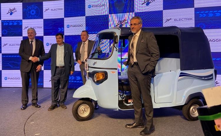 Piaggio Ape Electrik Electric 3-Wheeler Launched In India, Priced At Rs. 1.97 Lakh