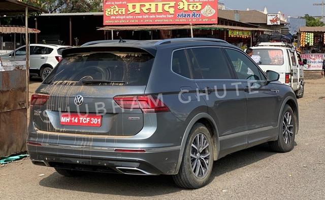 Volkswagen Tiguan AllSpace R-Line Spotted Testing In India
