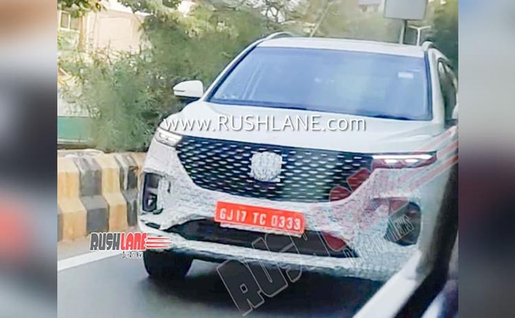 MG Hector Seven-Seater Spotted Testing In India