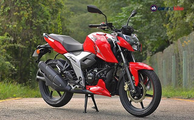 rices of the BS6 TVS Apache RTR 160 4V have been increased by Rs. 1,050. Prices for the motorcycle now start at Rs. 1.04 lakh instead of Rs. 1.03 lakh. Features and specifications on the motorcycle stay the same as before.