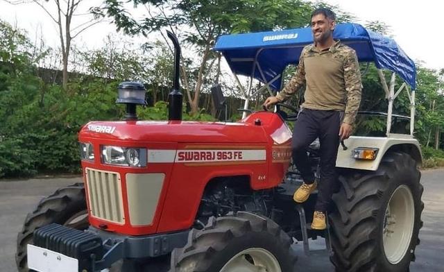 MS Dhoni's Latest Mean Machine Is A Mahindra Swaraj Tractor