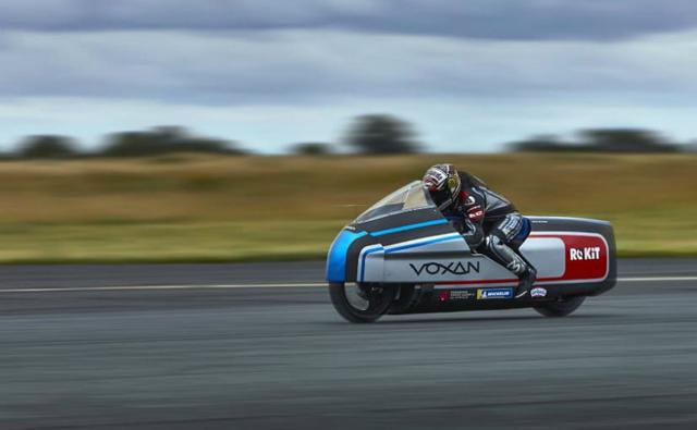 Former GP and WSBK racing legend Max Biaggi is looking to hit over 200 mph (320 kmph) riding a modified Voxan electric motorcycle.
