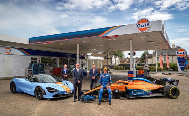 McLaren and Gulf Oil previously worked together in Formula One and Can-Am Racing during the late 1960s and early 1970s, and briefly during the 1990s as well.