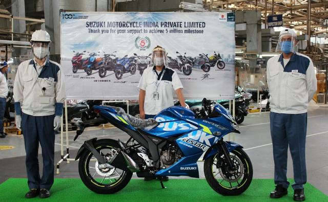 Suzuki Motorcycle India has reached a landmark figure of 5 million units being manufactured at its Gurugram plant. The 5 millionth unit to be rolled out was the Suzuki Gixxer SF 250.