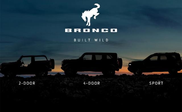 The latest teaser reveals all three body styles of the Bronco- two door, four door and the smaller Sport variant.