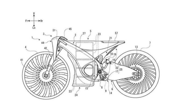 Latest patent filings reveal a Suzuki two-wheeler concept with a petrol and electric hybrid machine.