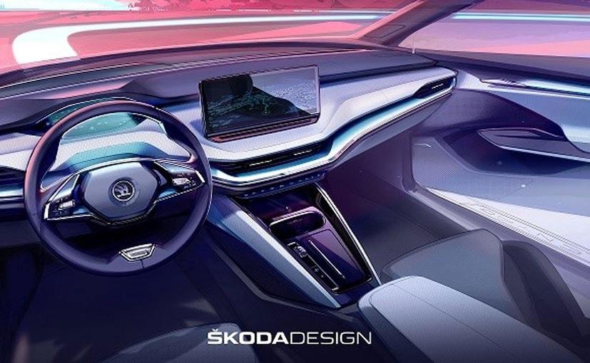 Skoda Enyaq iV Electric SUV's Interior Revealed