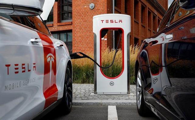 Managers at electric carmaker Tesla Inc on Thursday demonstrated new supercharger equipment on a Berlin research campus, saying they were looking at more target cities to attract potential buyers worried about access to charging.