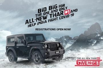 Bid For Mahindra Thar #1 Reaches Rs. 90 Lakh In Just Four Days