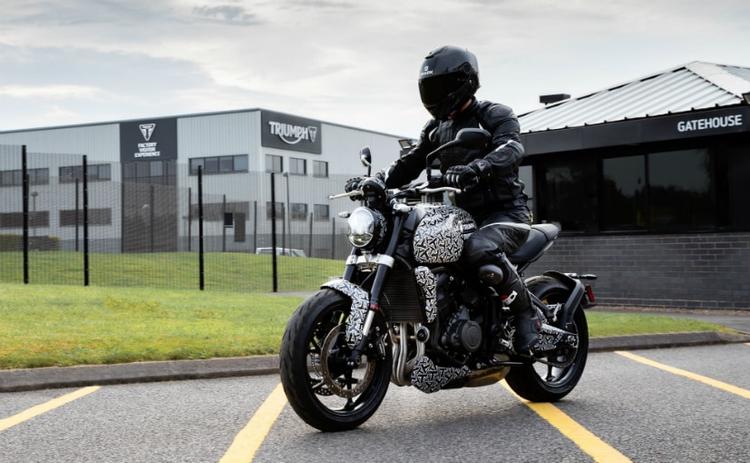 Latest photographs released by Triumph Motorcycles show the upcoming Triumph Trident in its final stage of testing around Triumph's headquarters in Hinckley, UK.