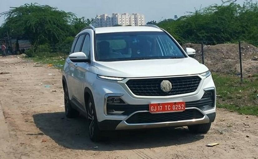 MG Hector Facelift Spotted Testing In India Sans Camouflage