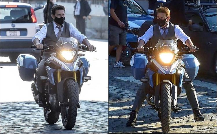Tom Cruise was recently spotted riding a BMW G 310 GS motorcycle on the sets of MI:7 movie for an action sequence for the upcoming film in Rome, Italy.