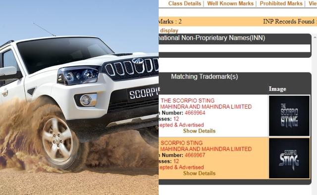 Mahindra Trademarks 'The Scorpio Sting' Name; Could It Be The Next-Generation Scorpio Moniker?