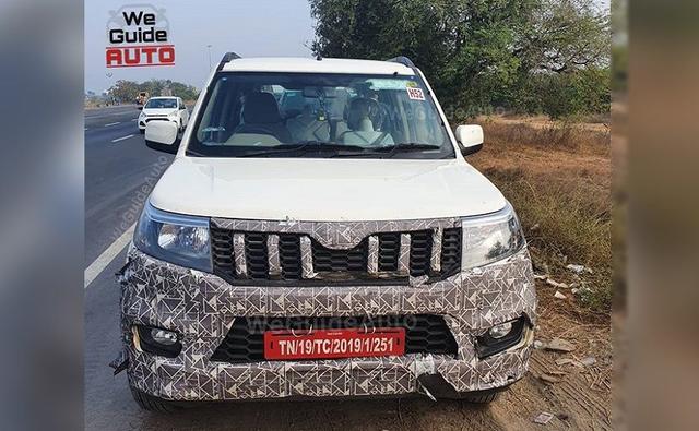 Updated BS6 Mahindra TUV300 Spotted Up Close