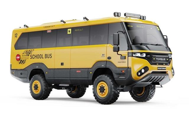 Czech bus manufacturer, Torsus has unveiled a new school bus version of its popular off-road vehicle Praetorian. The Torsus Praetorian is known to be suited for industrial usages, such as - oil and gas, forestry, mining, disaster and emergency response, expeditions, safaris, and ski resorts.