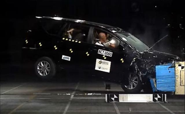 2021 टोयोटा इनोवा क्रिस्टा को एशियाई NCAP टेस्ट में मिली 5-स्टार सुरक्षा रेटिंग