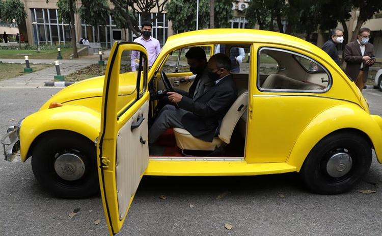 IIT Delhi Converts 1948 Volkswagen Beetle In To An Electric Vehicle