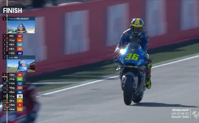 Joan Mir becomes the first rider since 2000 to secure to claim the rider's title for Suzuki as the Spaniard finished seventh in the 2020 Valencia GP.