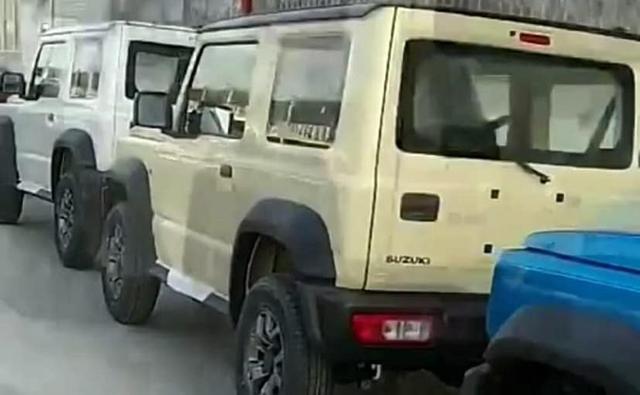 The Suzuki Jimny SUV yet again has been spotted on the Indian roads. The SUV was seen near the company's manufacturing plant in Manesar.